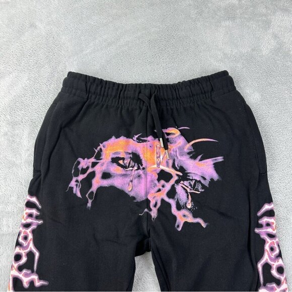 Vlone x Never Broke Again Black 100% Cotton Sweatpants Made in USA Men's Size S - Picture 3 of 10